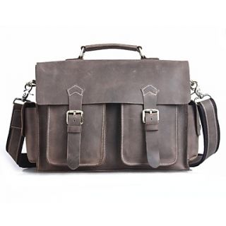 Men Vintage Real Leather Shoulder Bag Business Bag