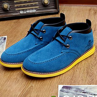 Trend Point Mens Fashionable Suede Shoes(Blue)