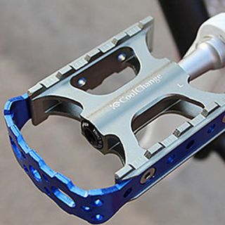 CoolChange Aluminum Alloy Gray Mountain Bike Pedal with Reflectors