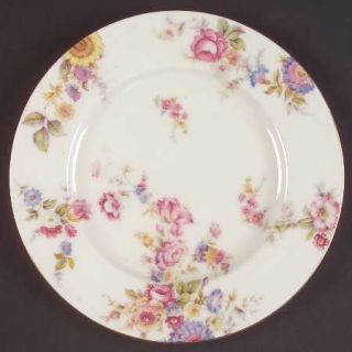 Castleton (USA) Sunnybrooke Luncheon Plate, Fine China Dinnerware   Multifloral