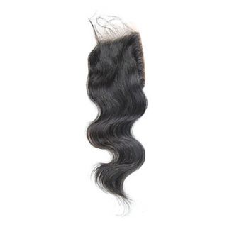 8 Brazilian Hair Silky Body Wave Lace Top Closure(3.54) Natural Color