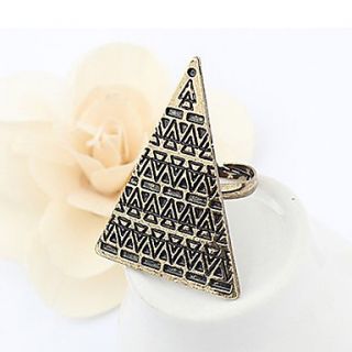Ravier Womens Vintage Triangle Patterned Ring