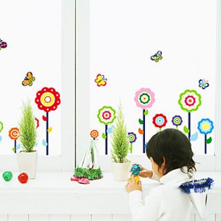 Cartoon Sunflowers Wall Stickers