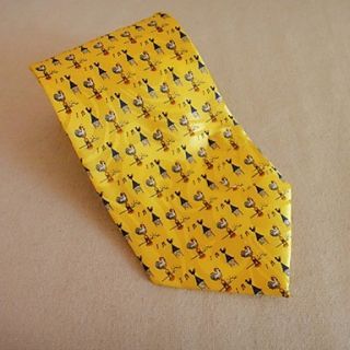 Mens Retro Cartoon Tie With Chick Pattern