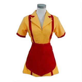 Broken Girls Style Yellow Polyester Womens Halloween Party Costume