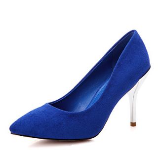 XNG 2014 Fashion Pointed Toes Shallow Mouth Smooth Comfortable High Heeled Shoes (Royal Blue)