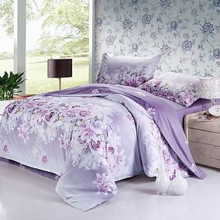 Mainstream Sea Of Flowers Pure Cotton 4 PCS Set Bedding