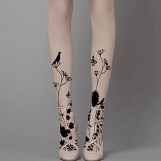 Womens Flower Pattern Pantyhose