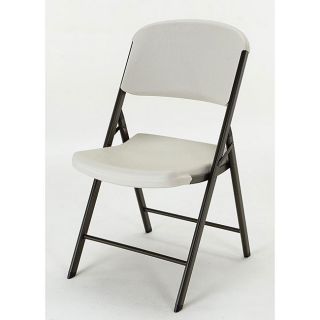 Lifetime Almond Folding Chairs (pack Of 4)