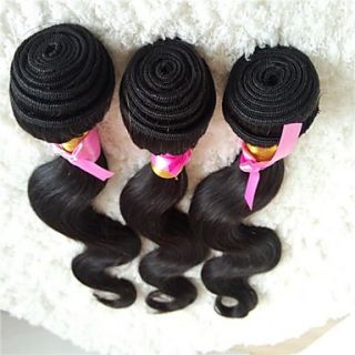 10 Inch Peruvian Body Wave Weft 100% Virgin Remy Human Hair Extensions 3Pcs