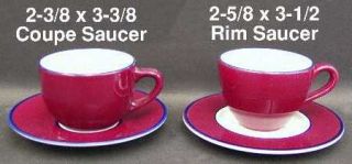 Pagnossin Spa Maroon Flat Cup & Saucer Set, Fine China Dinnerware   Treviso,Maro