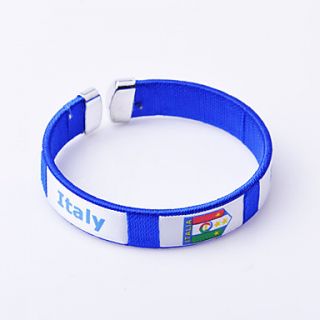 Italy 2014 World Cup Knitting Couple Bracelets