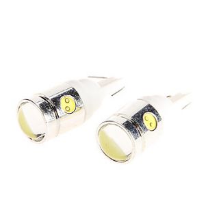 4 SMD LED Wedge Light 3W High Power White Lamp Bulb 250LM for Motorcycle 2PCs