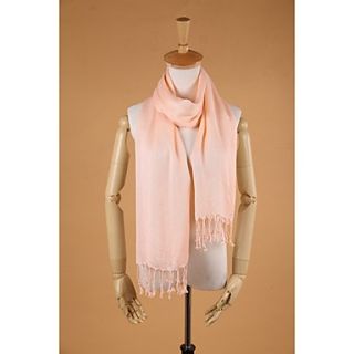 ZICQFURL Womens New Fashion Pure Cotton Solid Color Long Scarf (Screen Color)