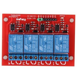 4 Lines 12V Relay Module