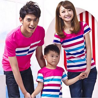 Aiyifang Casual Cotton Short Sleeve Lovers T Shirt(Wine)