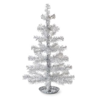 MARTHA STEWART MarthaHoliday Merry and Bright Tabletop Silver Tinsel Christmas
