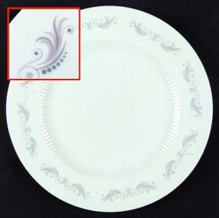 Wedgwood Rouen (Platinum Trim) Dinner Plate, Fine China Dinnerware   Gray Scroll