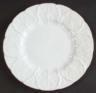 Wedgwood Countryware Luncheon Plate, Fine China Dinnerware   All White, Embossed