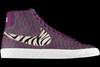 Nike Blazer Mid iD Custom Womens Shoes   Purple