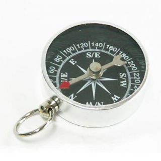 Mini Aluminum Compass   Silver
