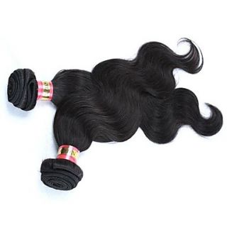 Malaysian Virgin Body Wave Wavy Remy Human Hair Weft Extension 16nch 100G/Piece