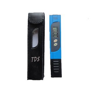 LCD Digital TDS Meter Tester Water Quality Ppm Purity Filter with Battery (0 9990 ppm,1 ppm ,/  2%)