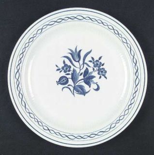 Amcrest Concord Dinner Plate, Fine China Dinnerware   Blue Floral, Blue Twisted