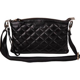 Womens New Fashion Checked Messenger Handbags Genuine Leather