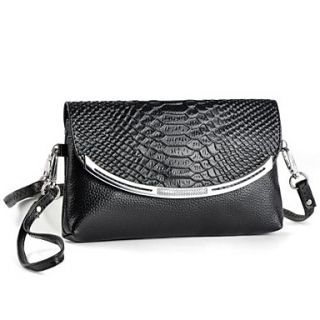 Womens Genuine Leather Day Clutches Zipper