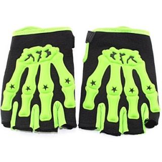 Outdoor Mens Ghost Anti skidding Breathable Half Finger Cycling Gloves