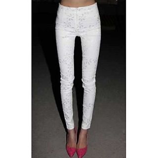Yifanyi Womens Casual White Lace Pencil Long Pants