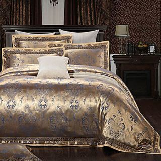 Mankedun Sophia Small Silk Jacquard 4 PCS Set Bedding