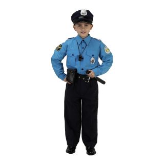 Jr. Police Officer Child Costume, Blue, Boys