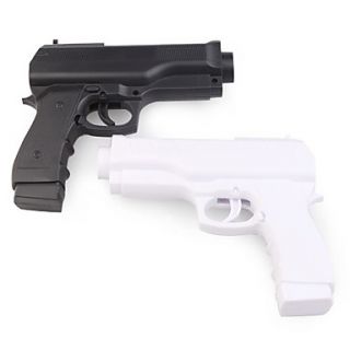 Pair of Hand Gun Controllers for Wii/Wii U Remote (Black/White)