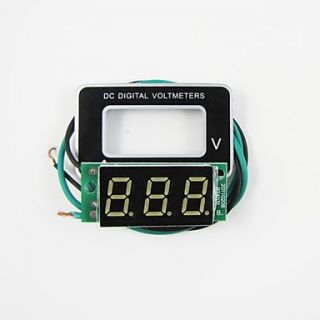 Ultra Small 4.5V to 30V No Power Required Green LED Volt Meter