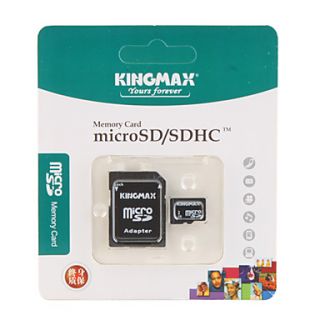 2GB KingMax Micro SD/TF Memory Card and MicroSD to SD Adapter