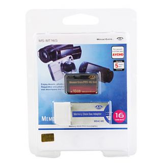 16GB Memory Stick Pro Duo HG Memory Card and Adapter