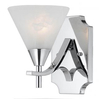 Contemporary 1 Light Wall Sconce In Plated Chrome