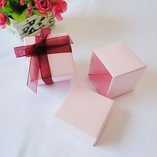 Square Pink Favor Box (Set of 24)