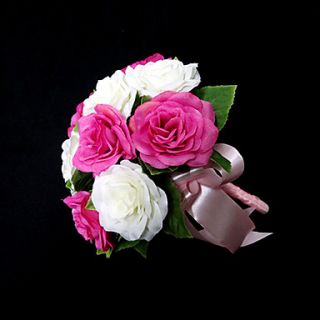 Gorgeous Round Shape Satin Wedding Bouquet