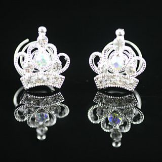 2 Pieces Gorgeous Rhinestones Bridal Pins Party/ Evening Headpieces
