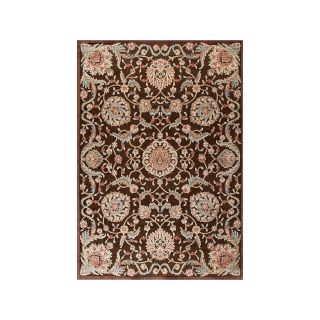 Nourison Royal Essence High Low Carved Rectangular Rugs, Chocolate (Brown)