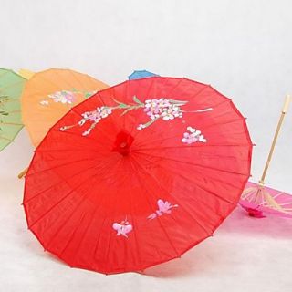 Red Silk Parasol