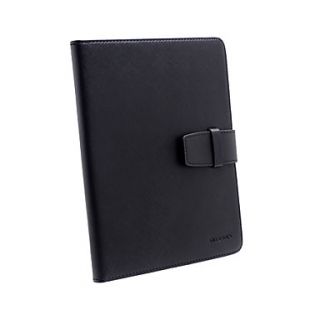 Book Style Textured Leather Protective Case For 8 Tablet Black