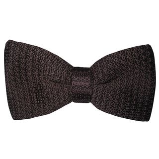Dmitry Mens Chocolate Brown Italian Knitted Silk Bow Tie (Chocolate brownPre tiedAdjustable Fits 15  to 18 inch neck sizeCare instructions Dry cleanMaterials 100 percent silkMade in Italy )