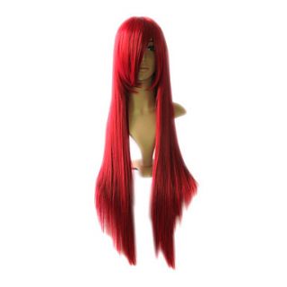 Capless Long Top Grade Quality Synthetic Wine Costume Party Wig