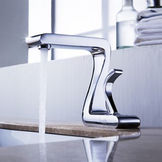 Sprinkle by Lightinthebox   Solid Brass Bathroom Sink Faucet Chrome Finish