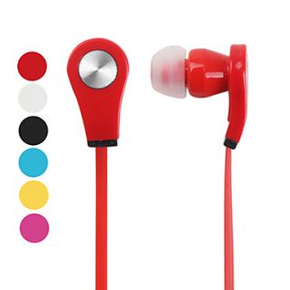 Flat Cable Style Stereo In Ear Earphones (Assorted Colors)