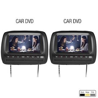 9 Inch Car Headrest DVD Player Support FM Transmitter Wireless Game Free Headphones (1 Pair)